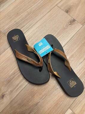 Reef Mia Sassy Women's Copper Flip Flop Sandals Size 10